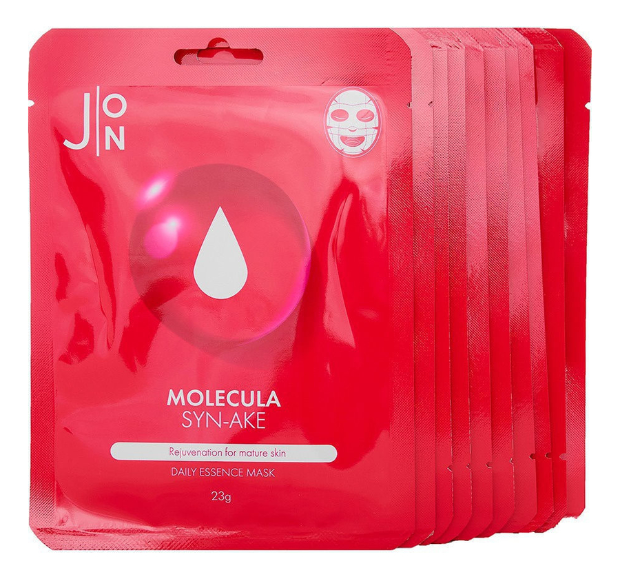 

Тканевая маска для лица Molecula Syn-Ake Daily Essence Mask: Маска 10*23г, Тканевая маска для лица Molecula Syn-Ake Daily Essence Mask