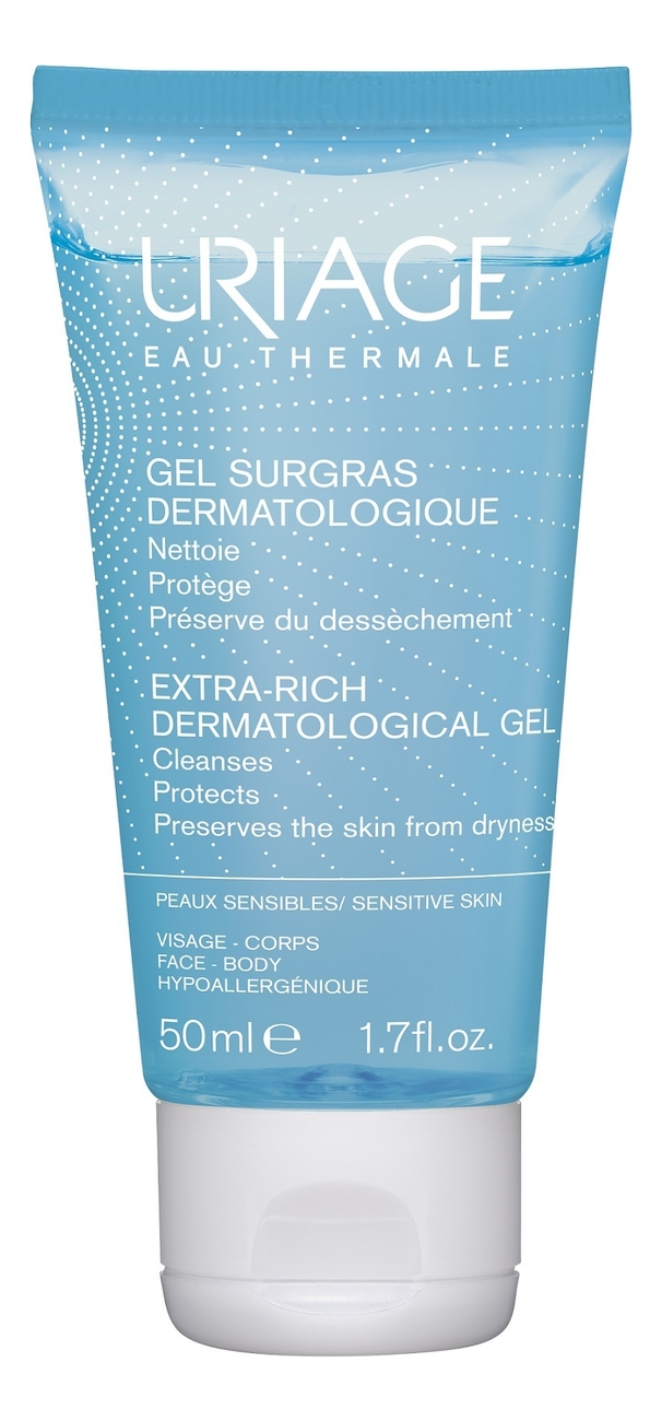 

Очищающий гель для лица и тела Eau Thermale Gel Surgras Dermatologique: Гель 50мл, Очищающий гель для лица и тела Eau Thermale Gel Surgras Dermatologique