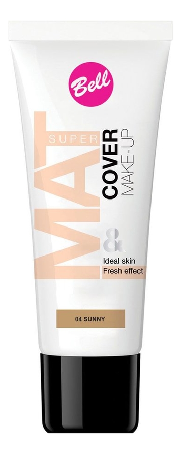 

Тональный флюид для лица Super Mat Cover Make-Up 30мл: 04 Sunny, Тональный флюид для лица Super Mat Cover Make-Up 30мл