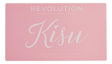 Makeup Revolution Палетка теней и хайлайтеров Eyeshadow & Highlighter Palette Kisu