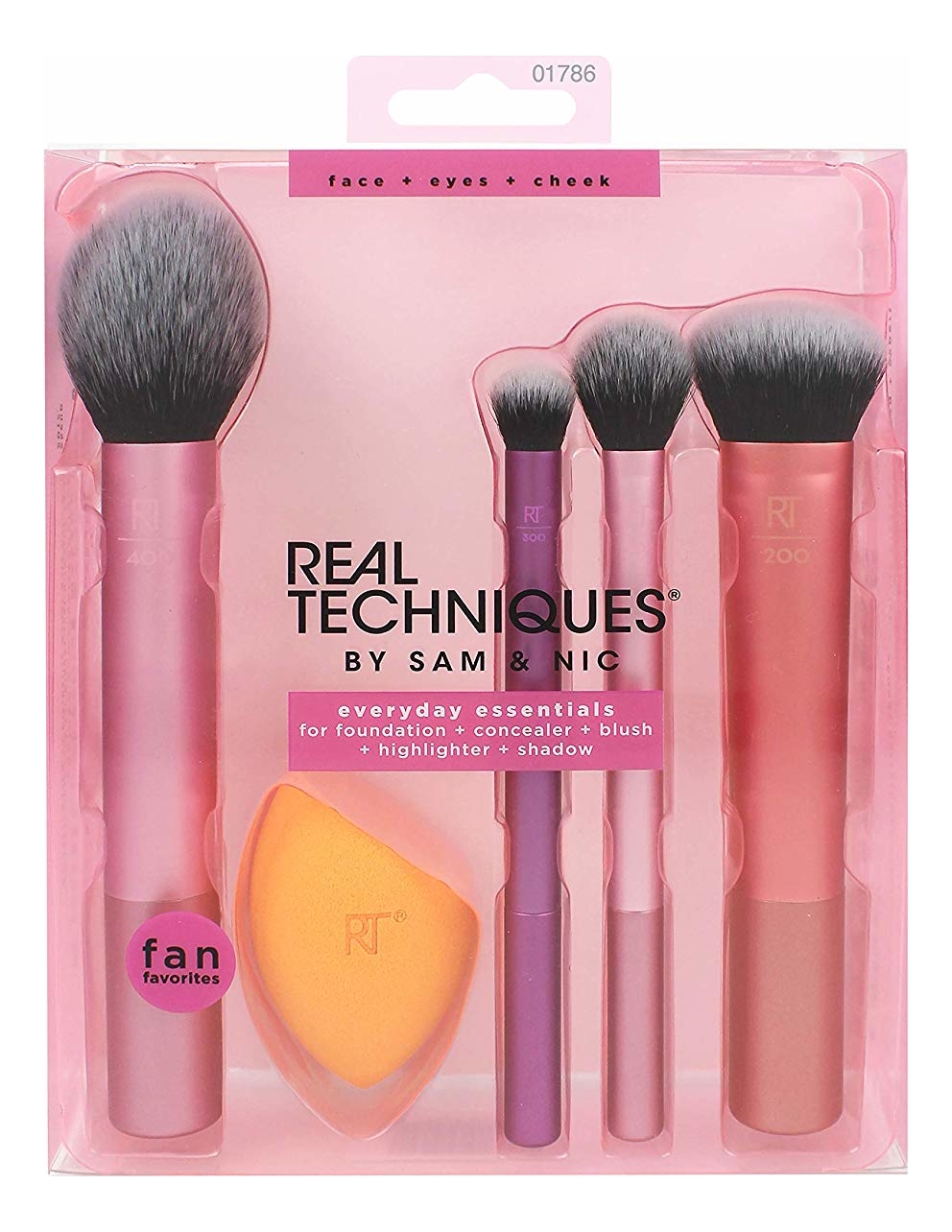 

Набор для макияжа Everyday Essentials (кисть 4шт + спонж)