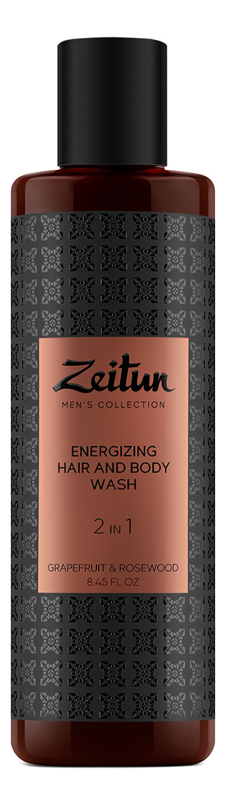 Очищающий гель для волос и тела 2 в 1 Грейпфрут и розовое дерево Energizing Hair &amp; Body Wash 250мл