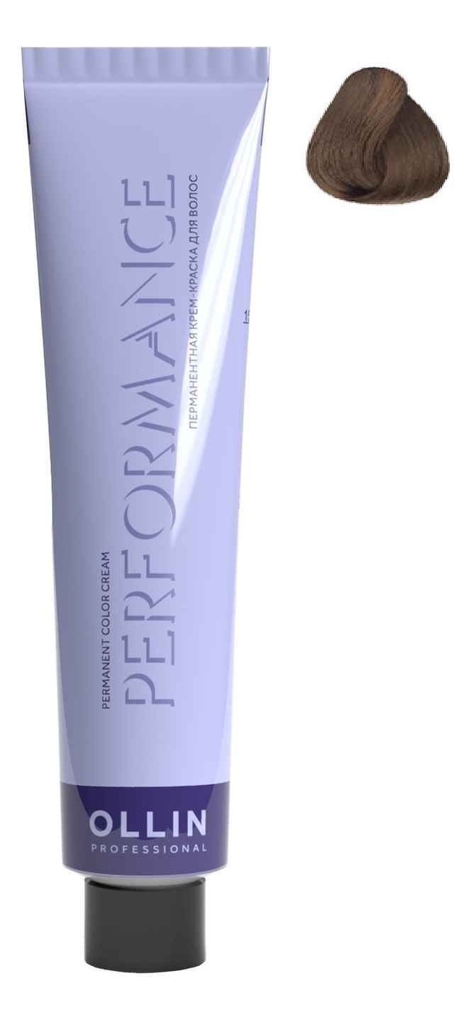 Перманентная крем-краска для волос Performance Permanent Color Cream 60мл: 7/71 русый коричнево-пепельный перманентная крем краска для волос performance permanent color cream 60мл 7 31 русый золотисто пепельный