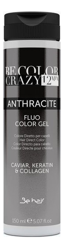 Люминесцентный гель-краситель для волос прямого действия Be Color Crazy 12 Minute 150мл: Anthracite