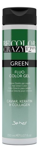 цена Люминесцентный гель-краситель для волос прямого действия Be Color Crazy 12 Minute 150мл: Green