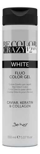 цена Люминесцентный гель-краситель для волос прямого действия Be Color Crazy 12 Minute 150мл: White