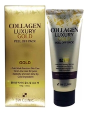 3W CLINIC Маска-пленка для очищения лица с коллагеном Collagen Luxury Gold Peel Off Pack 100мл