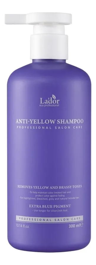 

Шампунь 300мл, Оттеночный шампунь против желтизны волос Anti-Yellow Shampoo