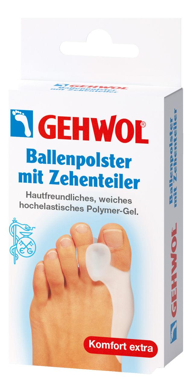 Гель-корректор с накладкой на большой палец Ballenpolster Mit Zehenteiler