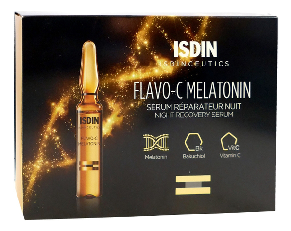

Ночная сыворотка для лица Isdinceutics Flavo-C Melatonin: Сыворотка 10*2мл, Ночная сыворотка для лица Isdinceutics Flavo-C Melatonin