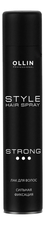OLLIN Professional Лак для волос сильная фиксация Style Hair Spray Strong