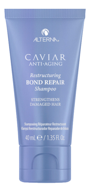 

Шампунь для мгновенного восстановления волос Caviar Anti-Aging Restructuring Bond Repair Shampoo: Шампунь 40мл, Шампунь для мгновенного восстановления волос Caviar Anti-Aging Restructuring Bond Repair Shampoo