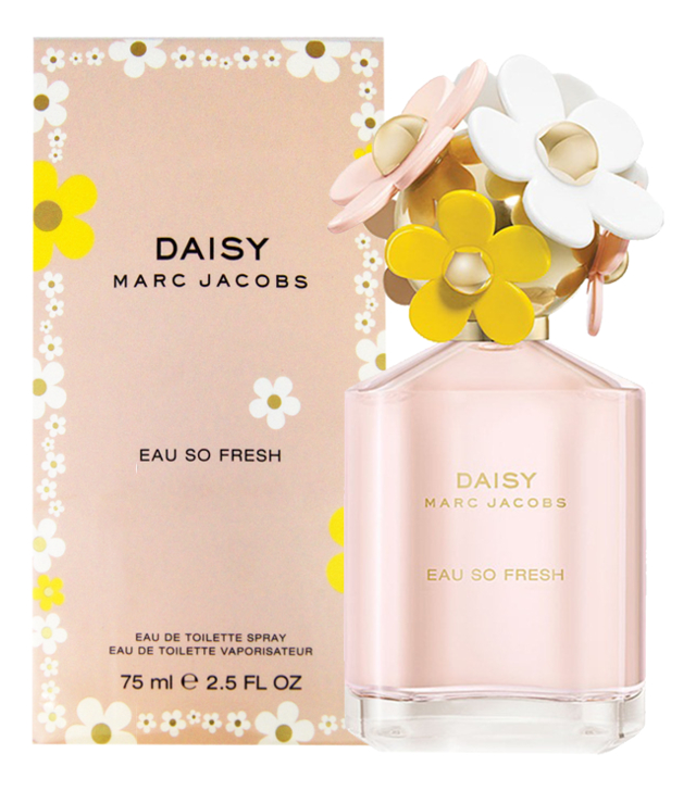 Daisy Eau So Fresh: туалетная вода 75мл greenmade дезодорант citrus fresh с алюмокалиевыми квасцами аромат бодрящего цитруса 30