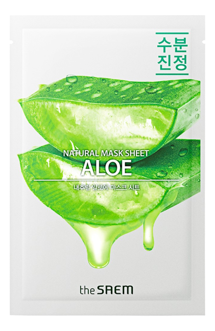 

Тканевая маска с экстрактом алоэ вера Natural Aloe Mask Sheet 21мл