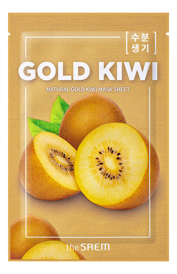 

Тканевая маска с экстрактом киви Natural Gold Kiwi Mask Sheet 21мл