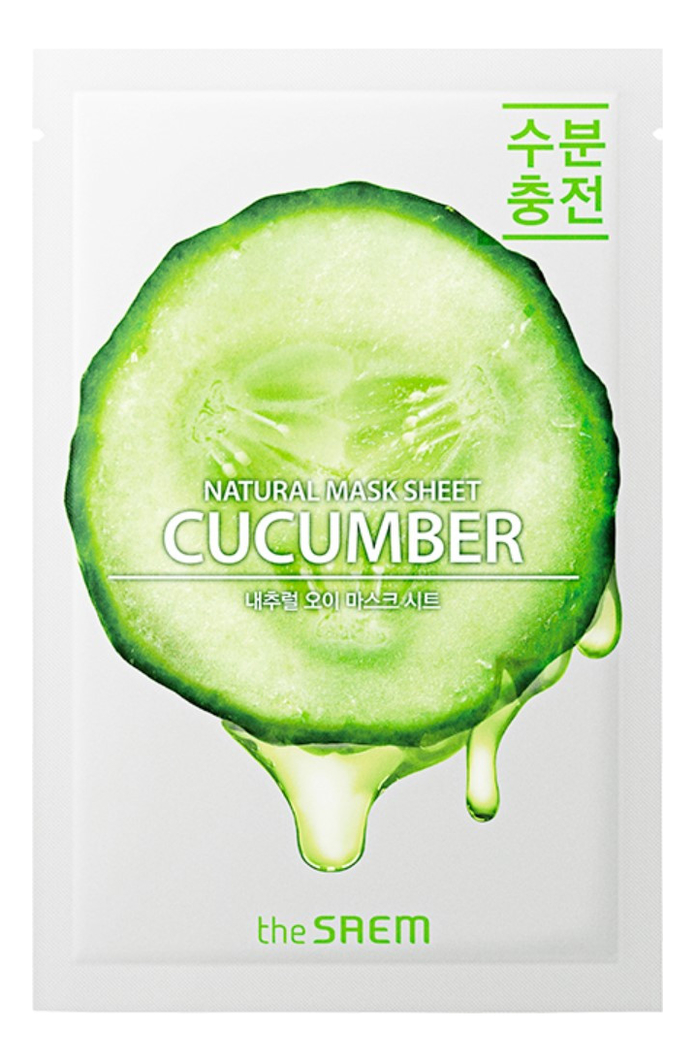 

Тканевая маска с экстрактом огурца Natural Cucumber Mask Sheet 21мл