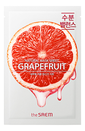 

Тканевая маска с экстрактом грейпфрута Natural Grapefruit Mask Sheet 21мл