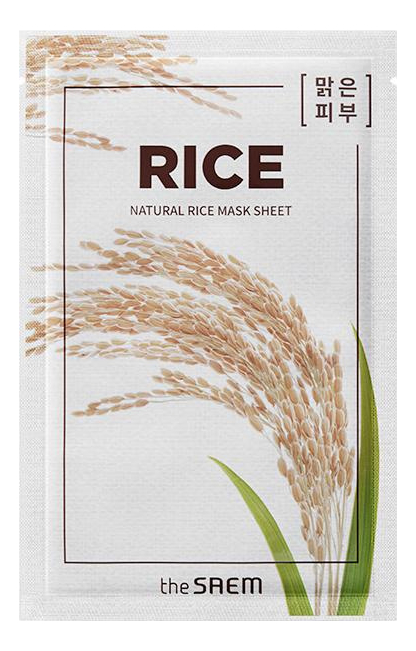 

Тканевая маска с экстрактом риса Natural Rice Mask Sheet 21мл