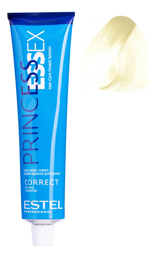 Крем-краска для волос Princess Essex Correct 60мл: 0/00N Нейтральный краска для волос princess essex 0 11 correct синий