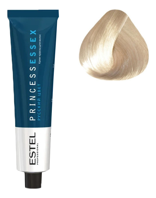 Крем-краска для волос Русский цвет Princess Essex 60мл: 10/1 Светлый блондин пепельный/Хрусталь