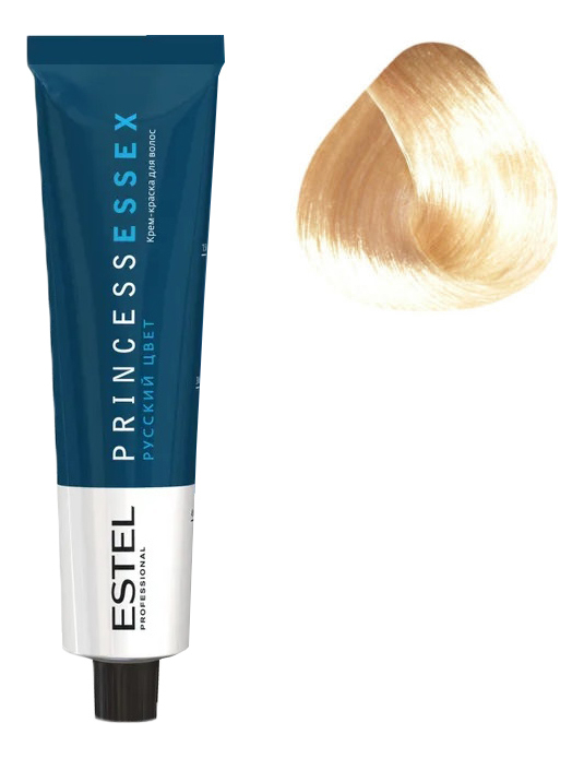 Крем-краска для волос Русский цвет Princess Essex 60мл: 10/65 Светлый блондин фиолетово-красный/Жемчуг