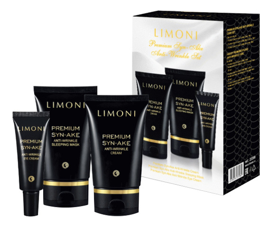 Limoni набор premium syn-ake anti-wrinkle care (крем д/лица 50мл + крем ...