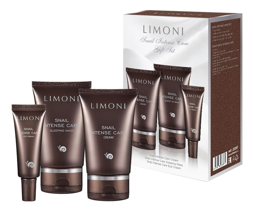 

Набор Snail Intense Care (крем д/лица 50мл + крем д/ожи вокруг глаз 25мл + маска д/лица 50мл)
