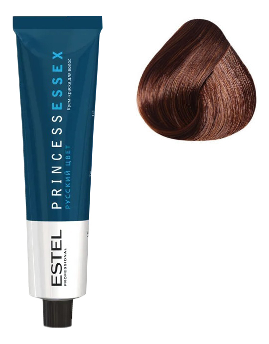 Крем-краска для волос Русский цвет Princess Essex 60мл: 6/4 Темно-русый медный