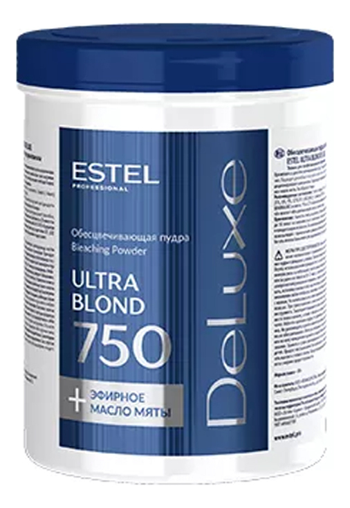 estel пудра обесцвечивающая ultra blond de luxe для волос 30 г Обесцвечивающая пудра для волос De Luxe Ultra Blond: Пудра 750г