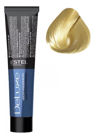 Краска-уход для волос De Luxe 60мл: 9/0 Блондин