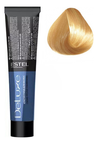 Краска-уход для волос De Luxe 60мл: 9/75 Блондин коричнево-красный