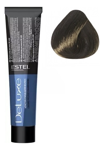 Краска-уход для волос De Luxe 60мл: 3/0 Темный шатен 3 55 краска уход de luxe темный шатен красный интенсивный