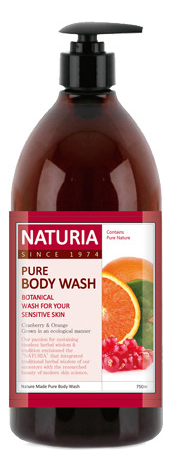 

Гель для душа Клюква и апельсин Naturia Pure Body Wash Cranberry & Orange 750мл: Гель 750мл, Гель для душа Клюква и апельсин Naturia Pure Body Wash Cranberry & Orange
