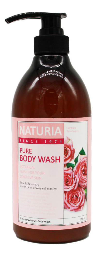 

Гель для душа Роза и розмарин Naturia Pure Body Wash Rose & Rosemary 750мл: Гель 750мл, Гель для душа Роза и розмарин Naturia Pure Body Wash Rose & Rosemary