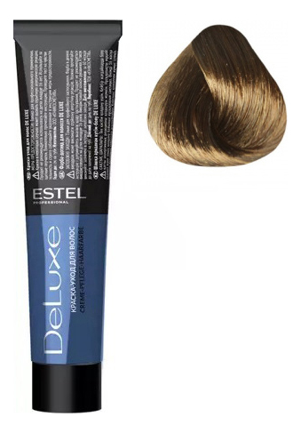 Краска-уход для волос De Luxe 60мл: 7/77 Русый коричневый интенсивный краска уход для волос de luxe 60мл 7 11 русый пепельный интенсивный