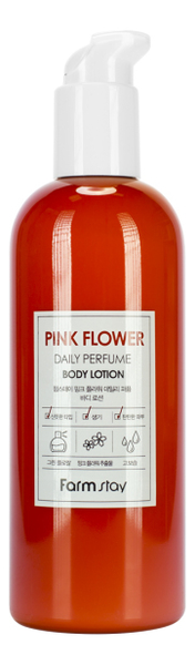 Купить Парфюмерный лосьон для тела с экстрактом розовых цветов Pink Flower Daily Perfume Body Lotion 330мл, Farm Stay