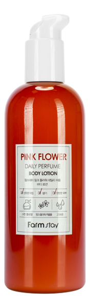 Парфюмерный лосьон для тела с экстрактом розовых цветов Pink Flower Daily Perfume Body Lotion 330мл парфюмерный лосьон для тела с экстрактом зеленого чая green tea seed daily perfume body lotion 330мл