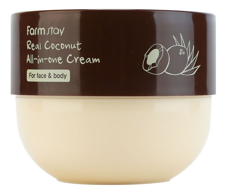 Многофункциональный крем для лица и тела с экстрактом кокоса Real Coconut All-in-one Cream 300мл