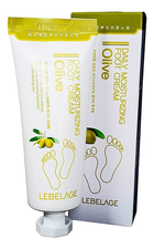 Lebelage Крем для ног с экстрактом оливы Daily Moisturizing Olive Foot Cream 100мл