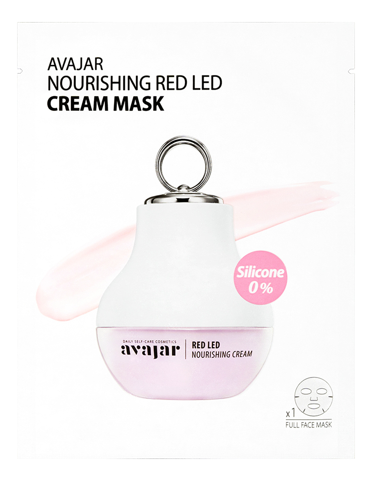 Питательная кремовая маска для лица Nourishing Red Led Cream Mask 5мл