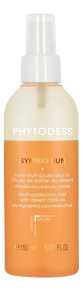

Спрей для волос с маслом финиковой пальмы Symbio Sun Voile Multi-Protecteur A L'huile De Dattier Du Desert 150мл