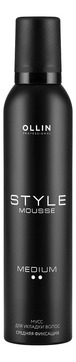 Мусс для укладки волос средней фиксации Style Mousse Medium Hold 250мл