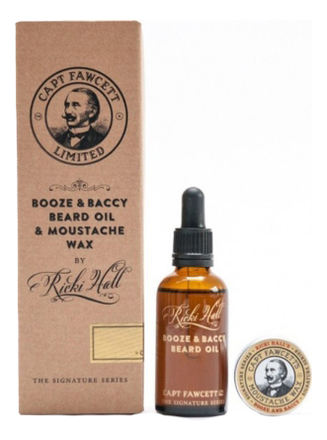 

Набор для бороды и усов (масло Booze & Baccy Beard Oil 50мл + воск Moustache Wax Gift 15мл)