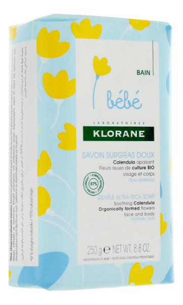 

Нежное питательное детское мыло Bebe Savon Surgras Doux 250г