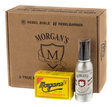 Morgan's Pomade Набор для ухода за телом (антибактериальное мыло 80г + шампунь, гель для душа, гель для бритья 3в1 100мл)