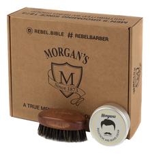 Morgan's Pomade Набор для бороды и усов (крем 75мл + щетка)