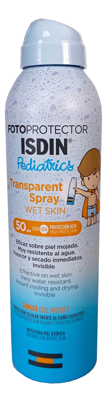 

Спрей солнцезащитный для детей Fotoprotector Pediatrics Transparent Spray Wet Skin SPF50+ 250мл
