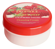 Deoproce Очищающий крем для лица с экстрактом клубники Premium Clean & Deep Strawberry Yogurt Cleansing Cream 300г