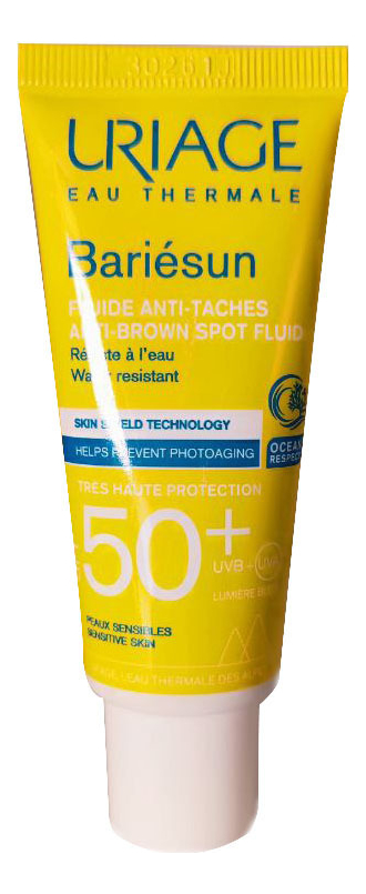 Эмульсия против пигментных пятен Bariesun Fluide Anti Taches Tres Haute Protection SPF50+ 40мл эмульсия против пигментных пятен bariesun fluide anti taches tres haute protection spf50 40мл