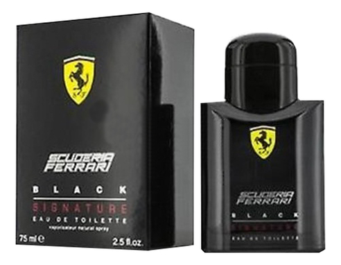 

Scuderia Black Signature: туалетная вода 75мл, Scuderia Black Signature